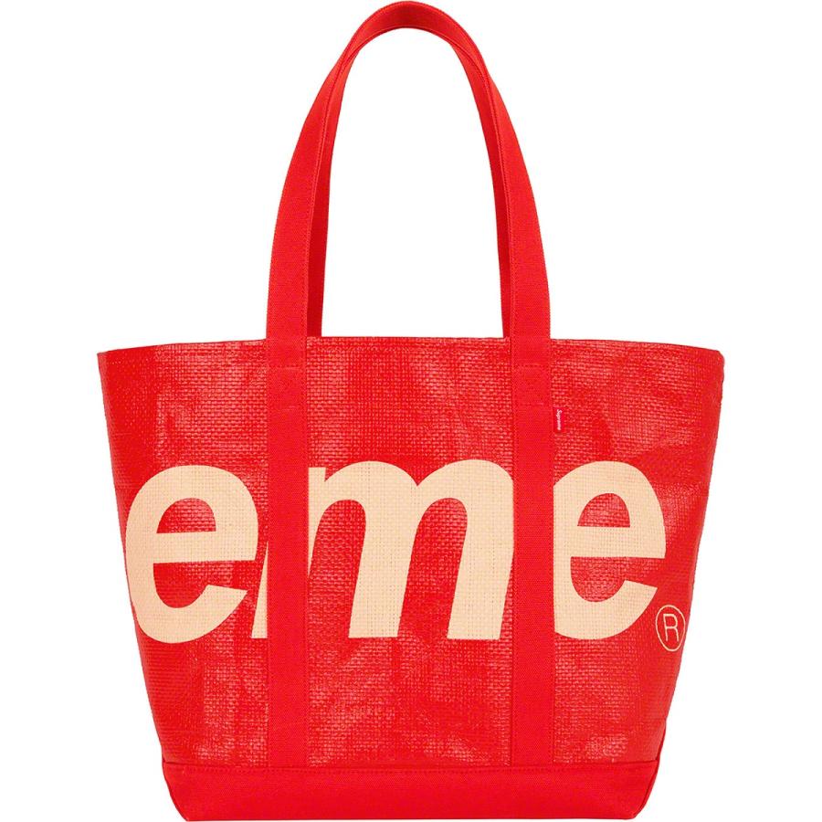 大人気の cocca様専用 Supreme Raffia 赤 トートバッグ Tote トート