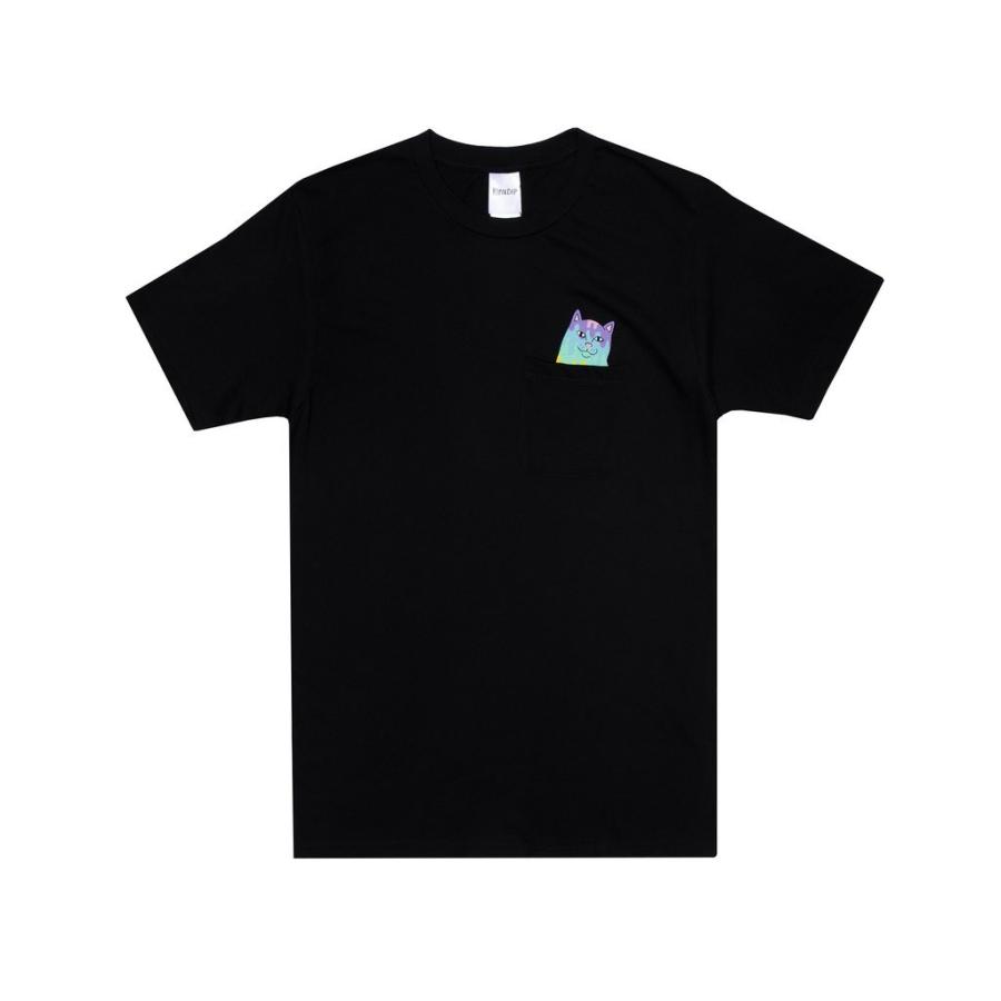 リップンディップ RIPNDIP Tシャツ Rainbow Nerm Pocket Tee ブラック リップンディップ RIPNDIP Tシャツ Rainbow Nerm Pocket Tee ブラック