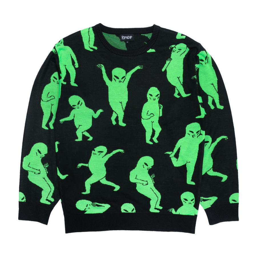 リップンディップ ニット RIPNDIP スウェット Alien Dance Party Knit 