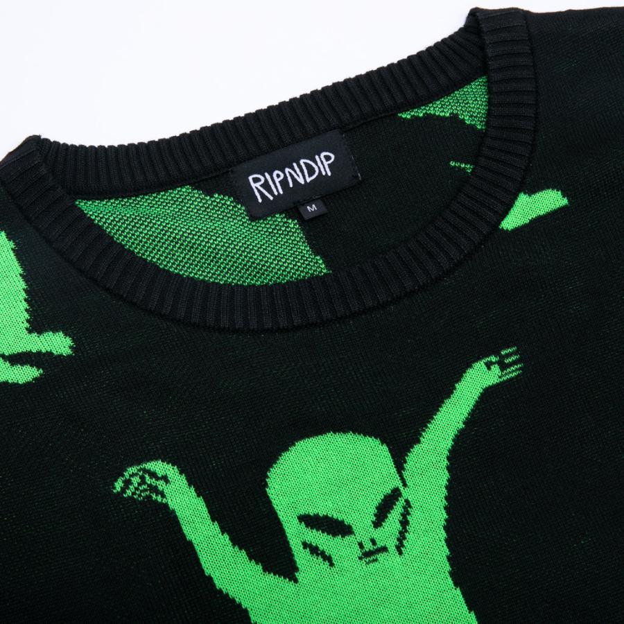 リップンディップ ニット RIPNDIP スウェット Alien Dance Party Knit 