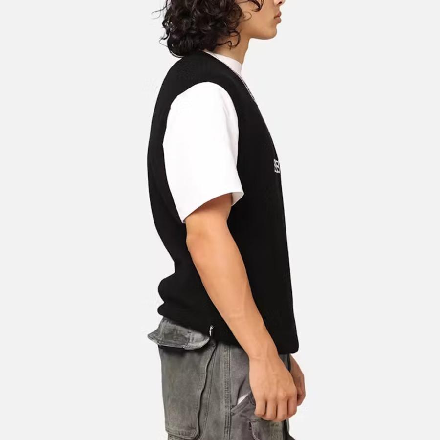 Stussy ベスト ステューシー ロゴ ニット Vネック Glamour Knit Vest 