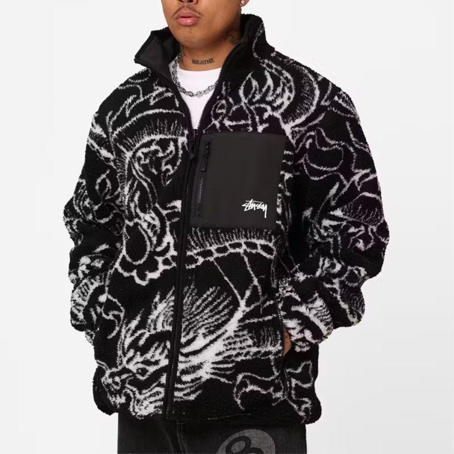 Stussy ステューシー リバーシブル ジャケット Dragon Sherpa Jacket  