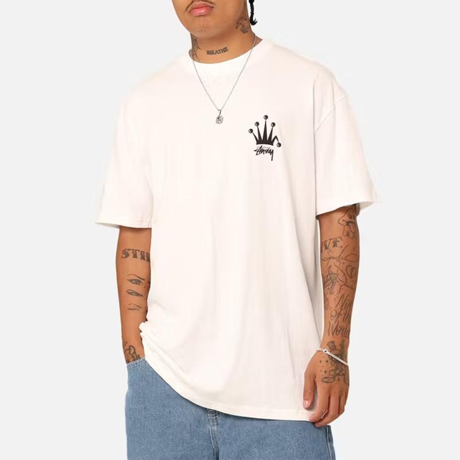 Stussy Tシャツ ステューシー ロゴ 半袖 Crown LCB T-Shirt オーバーサイズ メンズ 海外限定 ユニセックス 正規品 ST0M0384 [衣類] ユ00582｜ssshop｜07