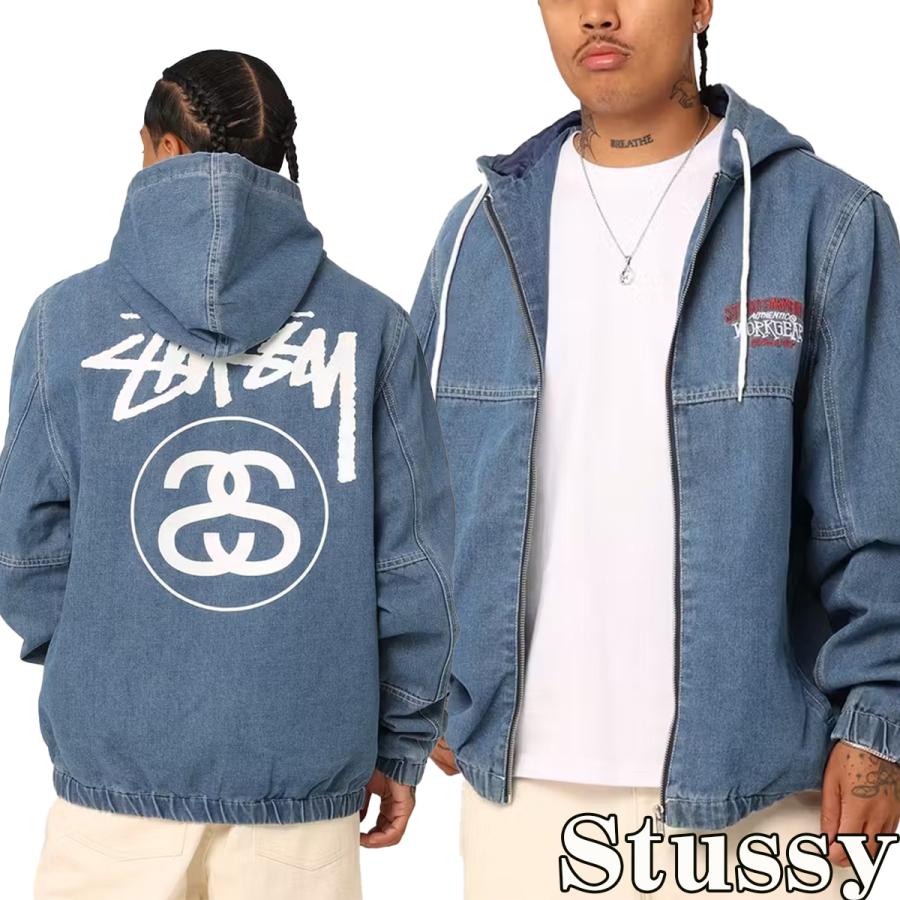 Stussy デニム パーカー ステューシー SS Link Lightweight Denim Jacket フルジップ トップス メンズ  ユニセックス 正規品 ST0M0427[衣類] ユ00572 : st0m0427-indigo-denim : WILLS - 通販 -