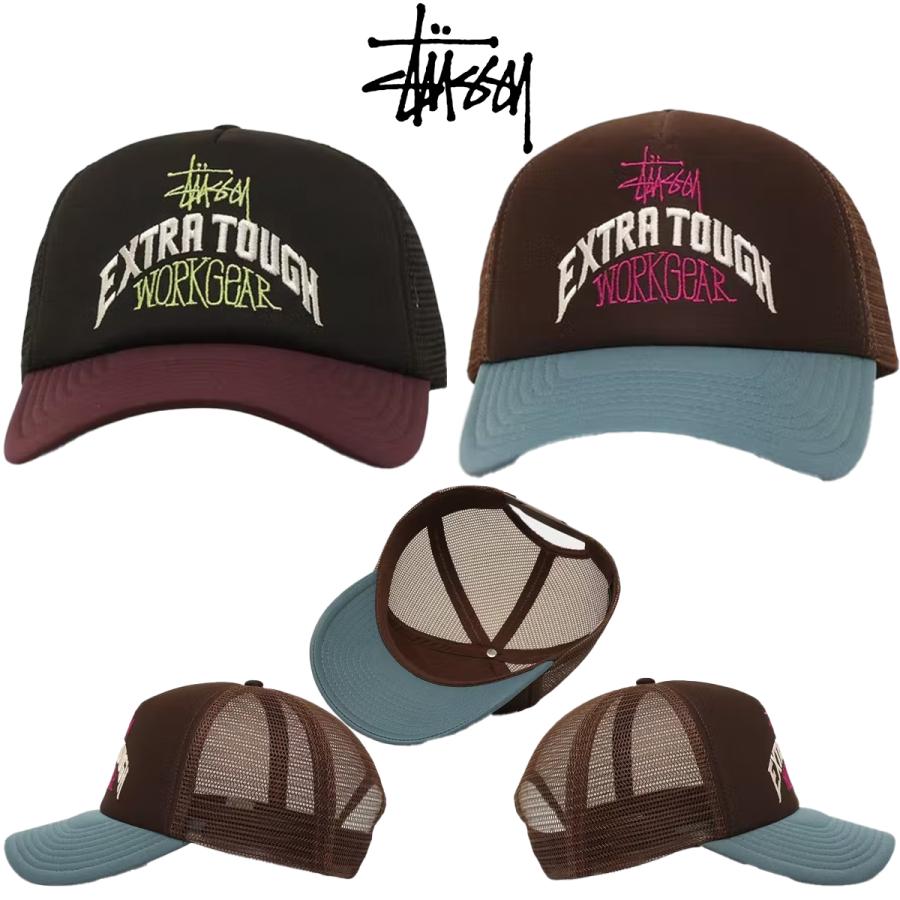 Stussy キャップ ステューシー 帽子 メッシュキャップ Workgear 