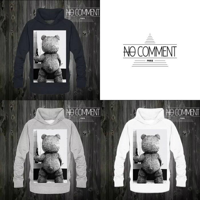 初回限定 No Comment Paris ノーコメントパリ スウェット パーカー フード トレーナー 長袖 メンズ レディース 大きい 小さい ファニー テッド Funny Ted 大決算売り尽くし Www Skylanceronline Com