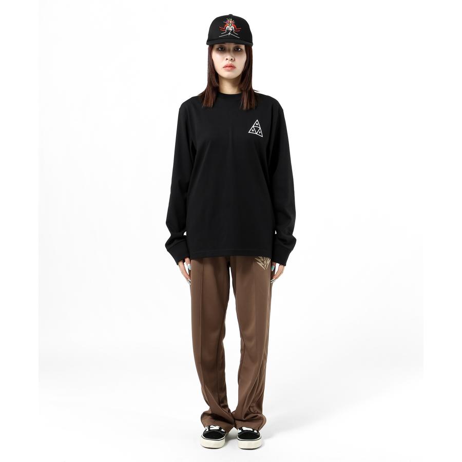 ハフ Tシャツ 長袖 HUF SET TT LS TEE ロンT ホワイト ブラック トップス スケーター ストリート系 スケートボード 人気 メンズ  正規品 コムドット TS01935 [衣