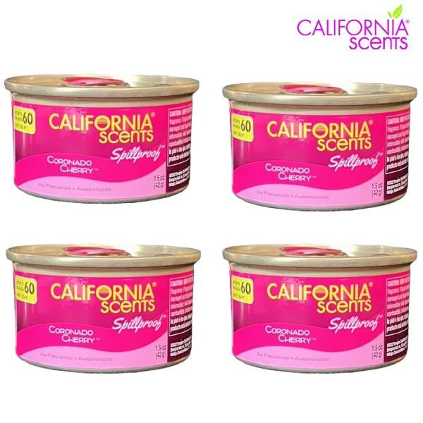 税込 CALIFORNIA SCENTS カリフォルニア・センツ Organic Air Freshener コロナド・チェリー 4缶セット 