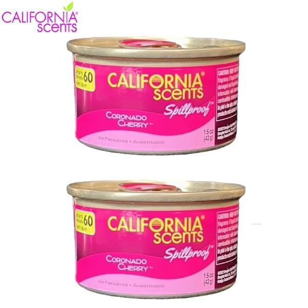 CALIFORNIA SCENTS カリフォルニア・センツ Organic Air Freshener コロナド・チェリー エアーフレッシュナー 2缶 コロナドチェリー ハング4枚セット |  | 01