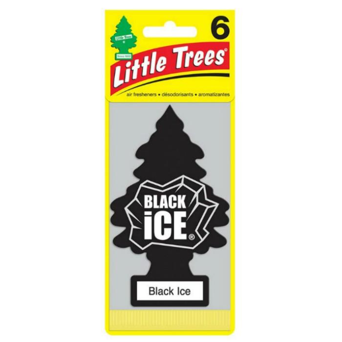 芳香剤 リトルツリー エアフレッシュナー Little Trees ブラックアイス Black Ice USDM 6枚パック