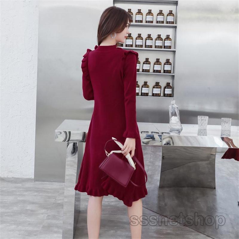 Sssnetshop ワンピース ニットワンピース 冬物 新作 無地 サマーニット 大人 上品 長袖 セクシー 色気 アウター エレガント フォーマル カジュアル 通勤 Chutn Sssヤフーショップ 通販 Yahoo ショッピング