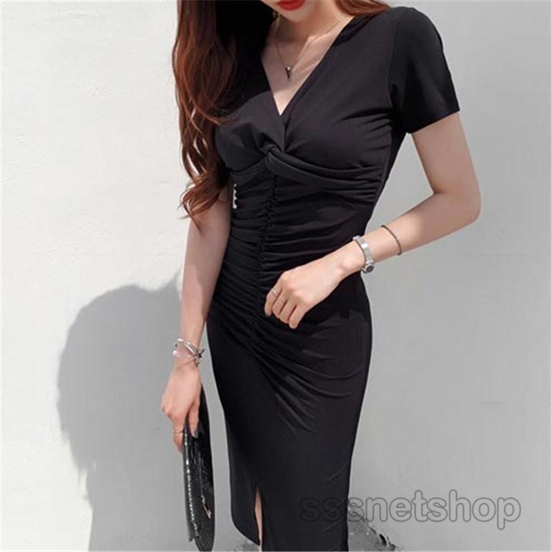 sssnetshop】ワンピース タイトワンピース 夏物 新作 無地 大人