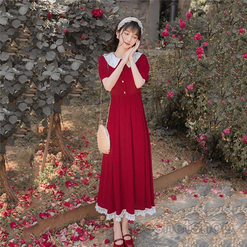 Aラインワンピース レディース ラペル 半袖 レース ロングワンピース プリンセス風 ガーリー レトロワンピース ゆったり 夏ワンピース 写真 Sssnetshop Chutn Sssヤフーショップ 通販 Yahoo ショッピング