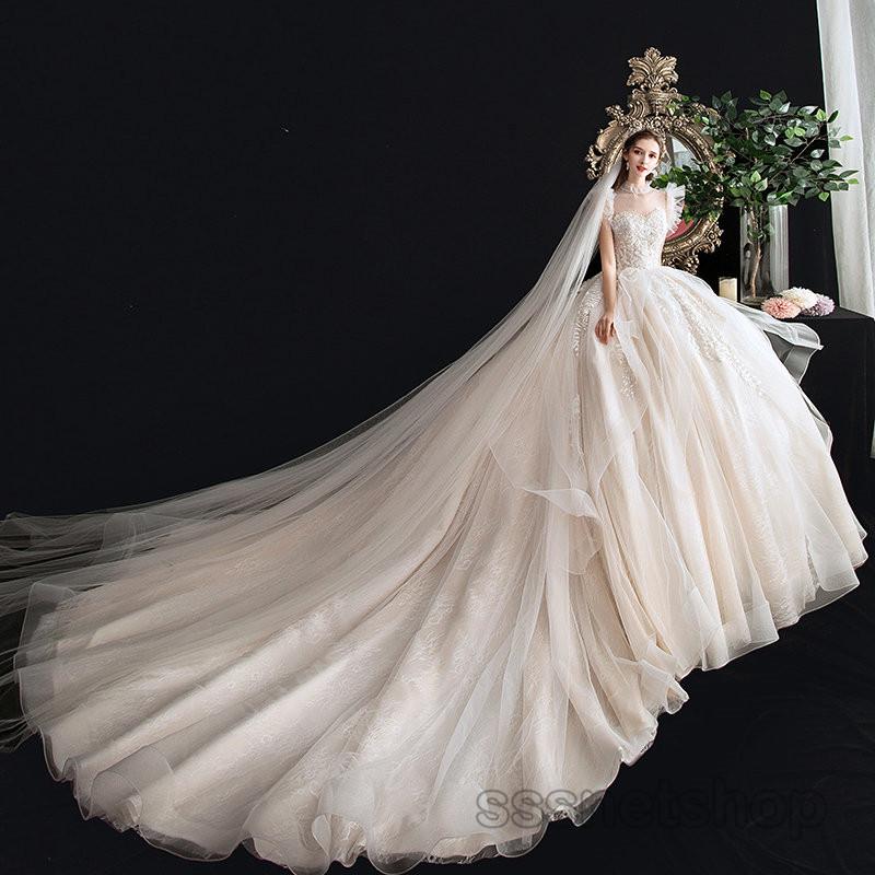 50 Off ウェディングドレス 結婚式 花嫁ドレス プリンセスドレス トレーンライン パーティー ブライダル 演奏会 レディース チュール 発表会 新作 Sssnetshop オープニング大放出セール Www Technet 21 Org