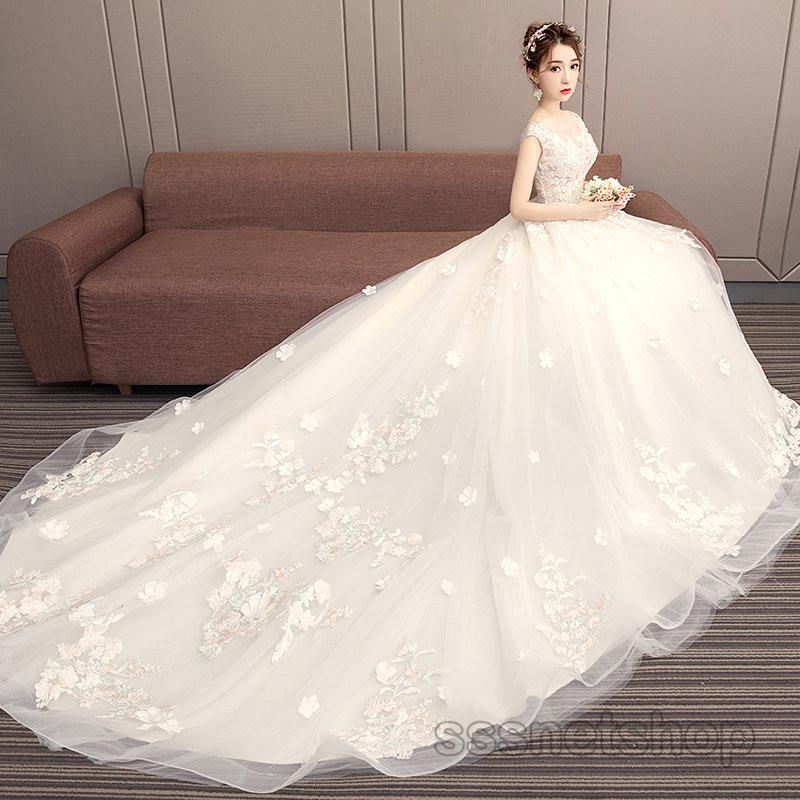 楽天市場 ウェディングドレス 花嫁ドレス 結婚式 レース プリンセスドレス レース トレーンライン Aライン 演奏会 ロングドレス ブライダル 新作 Sssnetshop 楽天カード分割 Www Tiebreak Fr