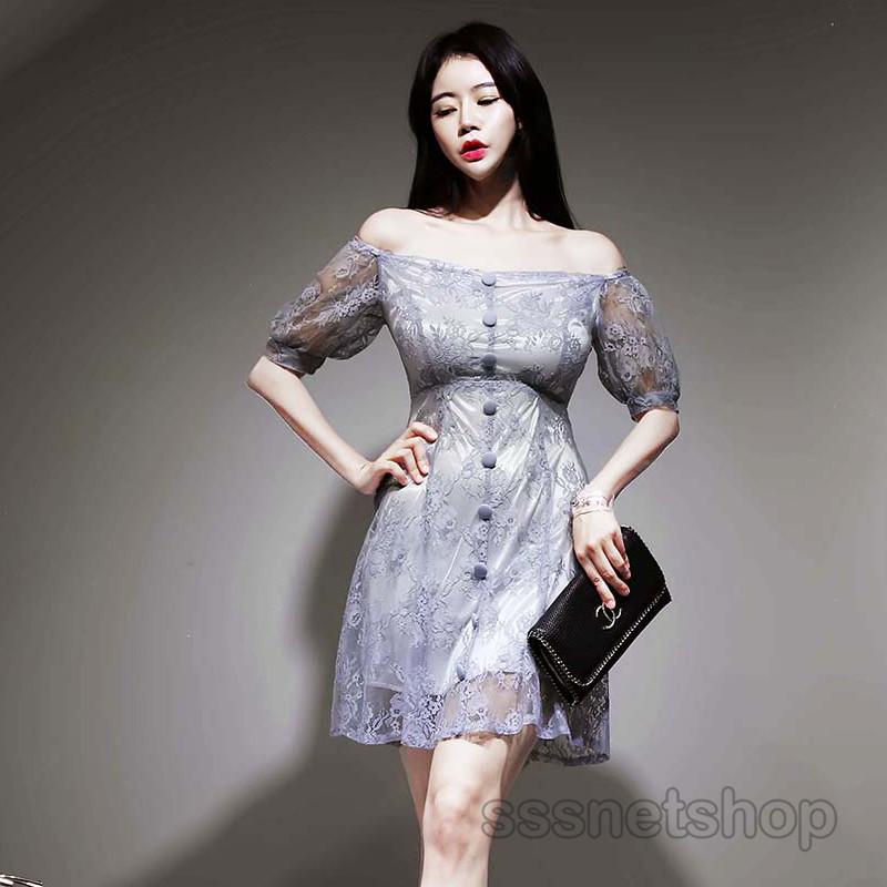 Sssnetshop ワンピース レディース レースワンピース セクシー オフショルダー 肩露出し 上品 きれいめ おしゃれ 韓国風 細身 カジュアル お出かけ 同窓会 Chutn Sssヤフーショップ 通販 Yahoo ショッピング