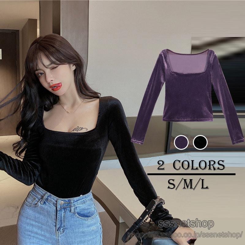 ブラウス トップス スクエアネック インスター風 Bf風 長袖 ワイドシャツ トレンド ベルベット 気質 レディース スリム 着痩せ 上品 21春 Sssnetshop Chutn Sssヤフーショップ 通販 Yahoo ショッピング