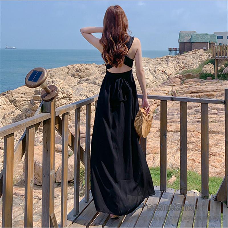 ワンピース レディース サマーワンピース シフォン 深Vネック