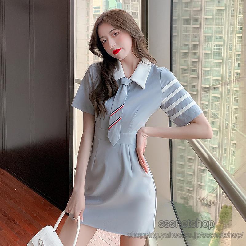 シャツワンピース レディース ドレス 半袖ワンピース ミニワンピース ミニ丈 ハイウエスト おしゃれ 着痩せ フェミニン サマー ゆったり キレイめ Sssnetshop Chutn Sssヤフーショップ 通販 Yahoo ショッピング