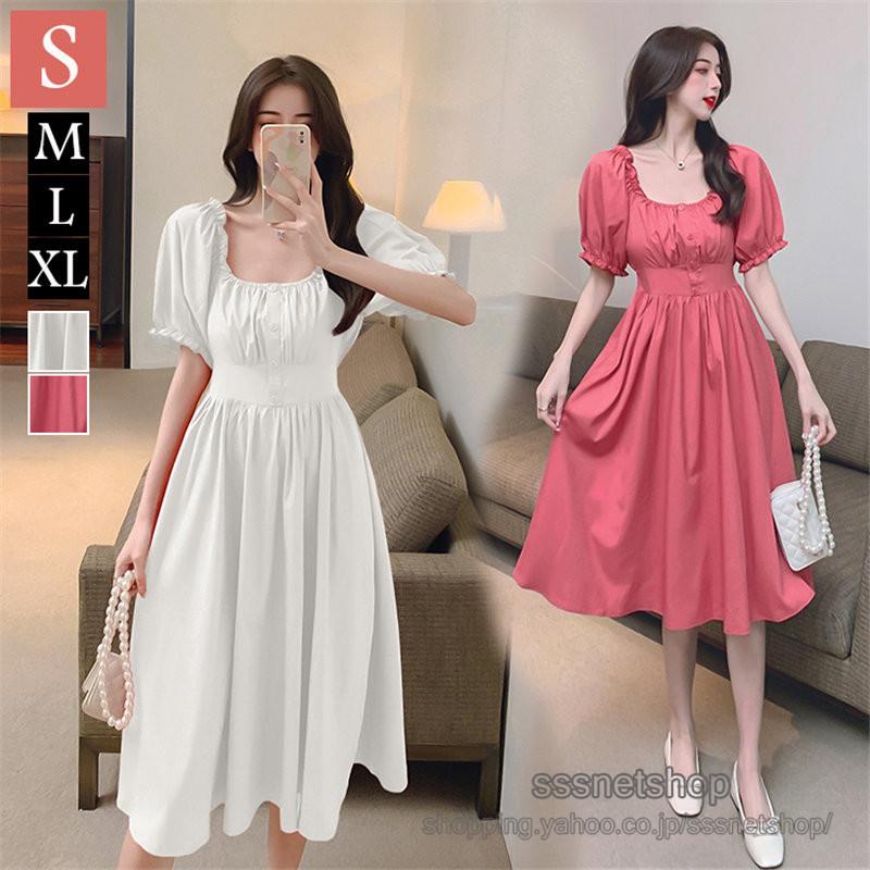 森ガールワンピース レディース パーティードレス 韓国風 学院風 カジュアルワンピース エレガント スクエアネック 同窓会 入園式 発表会 Sssnetshop Chutn Sssヤフーショップ 通販 Yahoo ショッピング