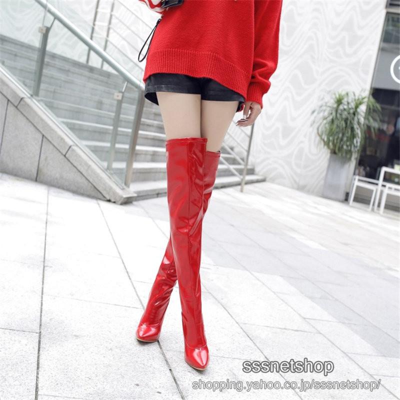 ハンマ•ハンマ　ニーハイ　サイハイ　ブーツ　ポインテッドトゥ　ベージュ ロングブーツ レディース ポインテッドトゥ 美脚 ニーハイブーツ