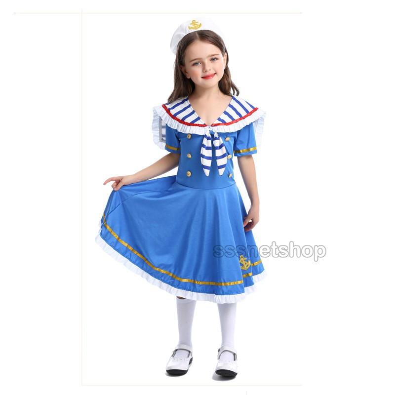 激安超安値 イギリス風皇室海軍風セーラー服 女の子 キッズ ハロウィン コスプレ ワンピース衣装 子供用舞台衣装 イベント衣装 ステージ服演劇クリスマス Karolinemedeiros Com Br