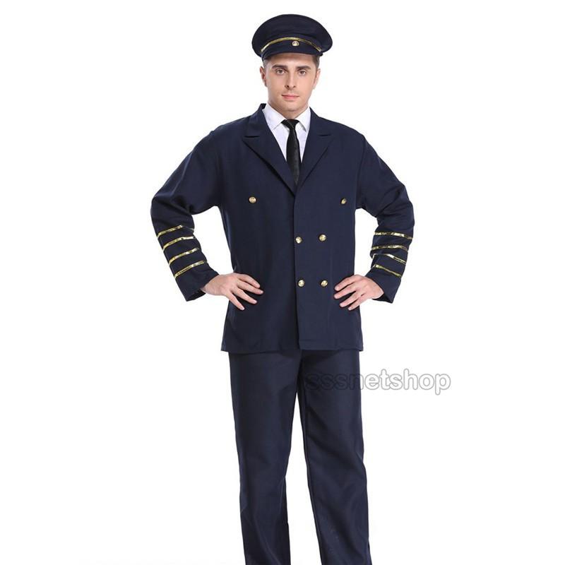 キャラクター コスプレ衣装 万聖節 Cosplay キャプテン 大人用 かっこいい 乗務員 男性 コスチューム Halloween ３点セット 演出用 イベント 送料無料 W19sj Sssヤフーショップ 通販 Yahoo ショッピング