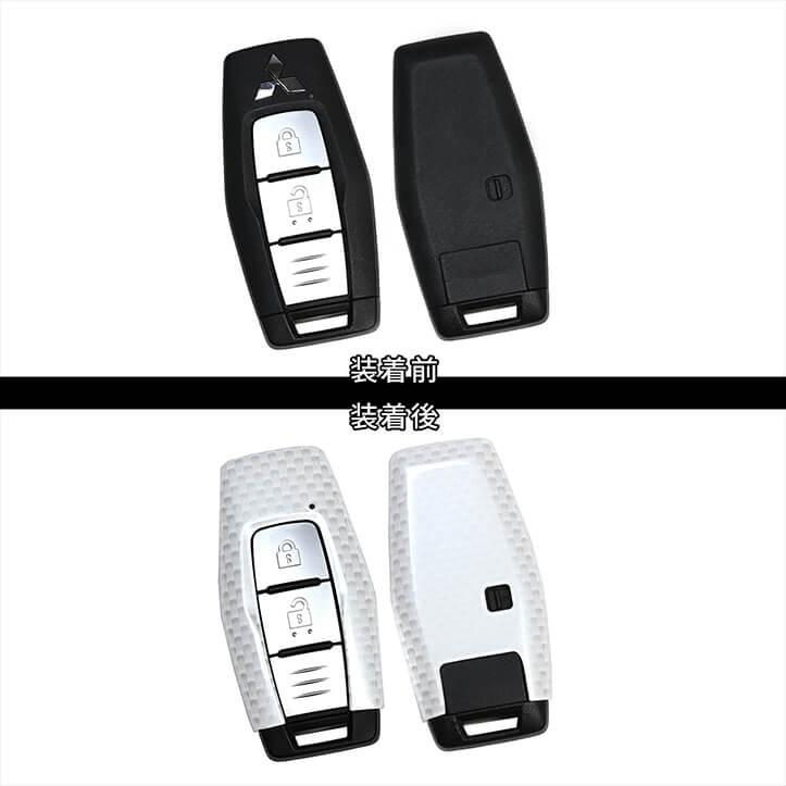 三菱 スマートキーカバー キーケース Type26 アウトランダー GN0W型 トライトン LC系 など おしゃれ 鍵 車 セカンドステージ カスタム パーツ | セカンドステージ | 02