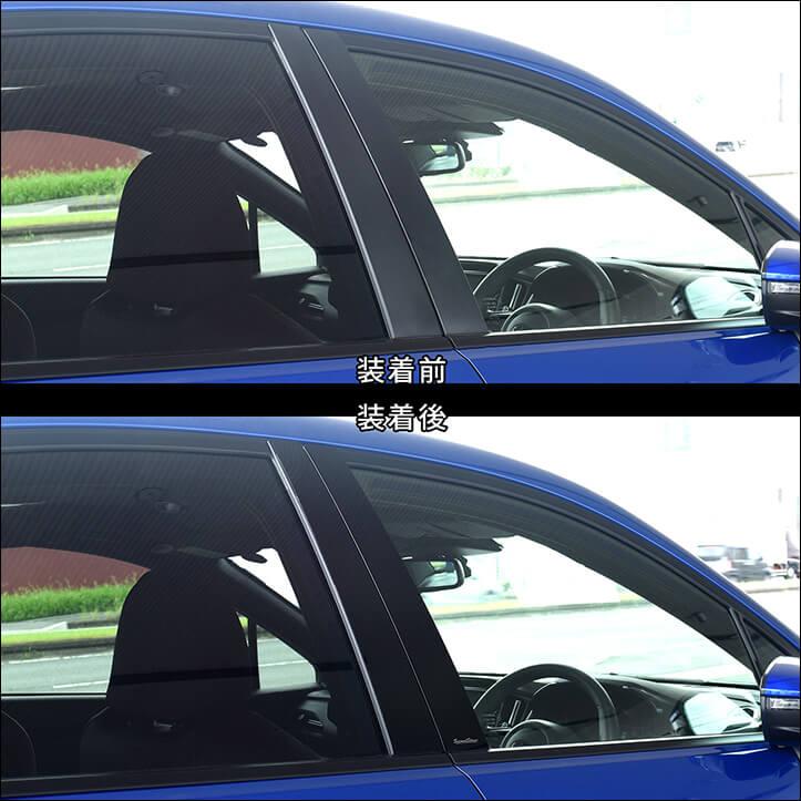 VAG型 WRX S4 日本製超鏡面ステンレスピラーパネル ピラーガーニッシュ セカンドステージ スバル WRX S4 ピラーガーニッシュ 外装 パネル