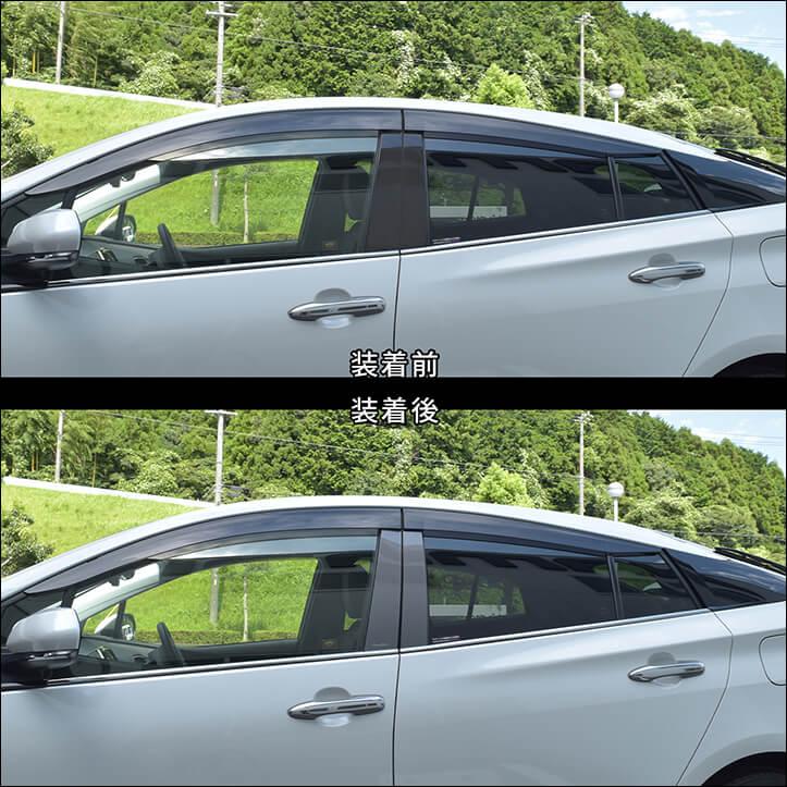 プリウス50系 前期 後期 ピラーガーニッシュ PRIUS 最新 セカンド