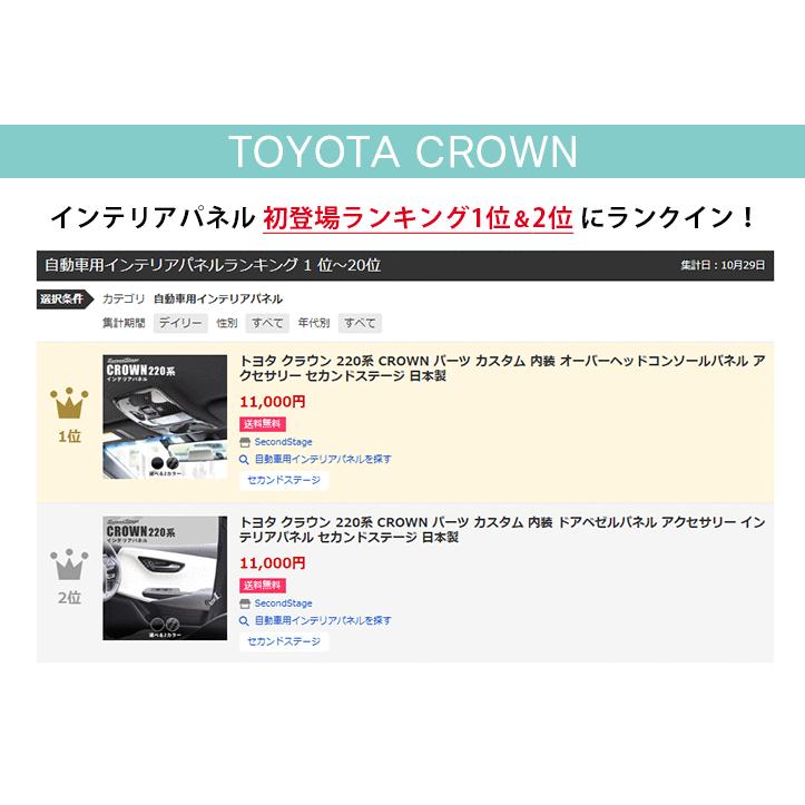 セカンドステージ トヨタ クラウン 220系 CROWN オーバーヘッド