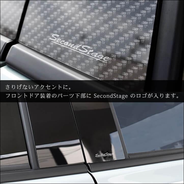 セカンドステージ トヨタ アクア MXPK系 ピラーガーニッシュ 全2色 