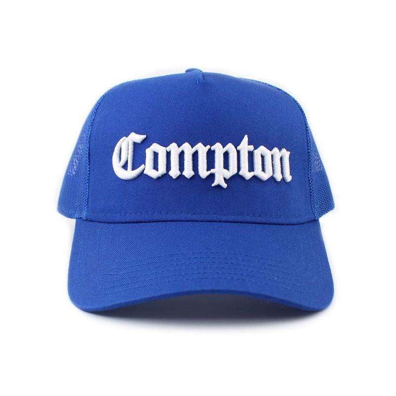 メッシュキャップ コンプトン COMPTON OLD ENGLISH CURVED VISOR MESH CAP (ブルー) 2023061004432600942