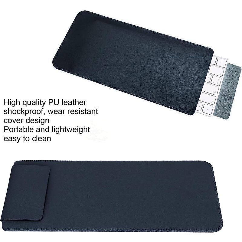 キーボードスリーブ、PUレザーキーボードスリーブトラベルケース30x14x1cmワイヤレスキーボードトラベルスリーブバッグ、Magic Ke