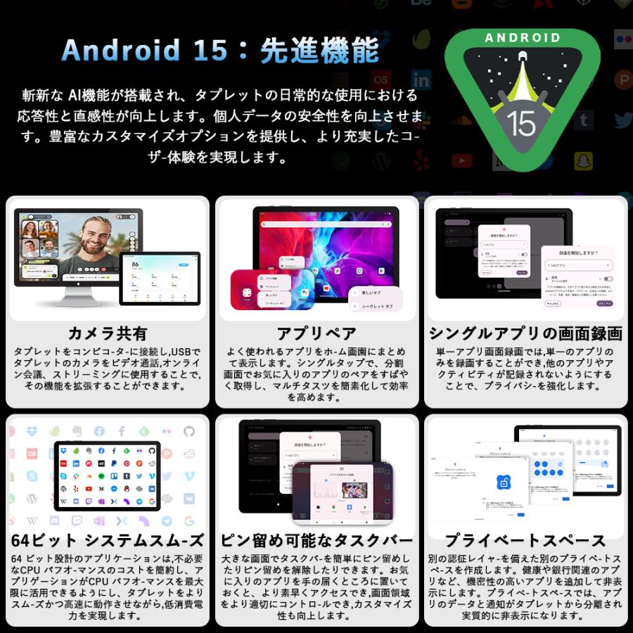 Avidpad S30☆Android 15 タブレット 8.7インチ simフリー 16GB+ Avidpad S30☆Android 15 タブレット 8.7インチ simフリー 16GB+