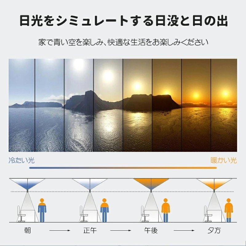 ローボード シーリングライト シンプル モダン スカイライト 青空照明 天窓ライト 落書き スマートサン スカイライト バスルーム 通路 リビングルーム 天井照明器具 【UOI1068836138】(38715円)