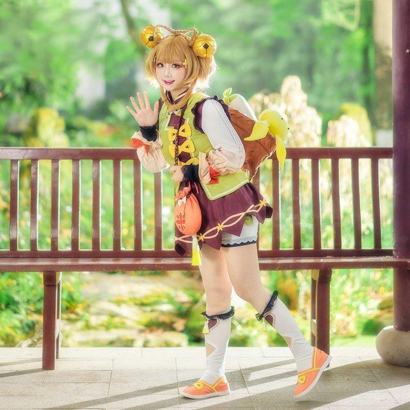 感謝価格 原神 Genshin ヨォーヨ コスプレ 衣装フルセット 瑶瑶