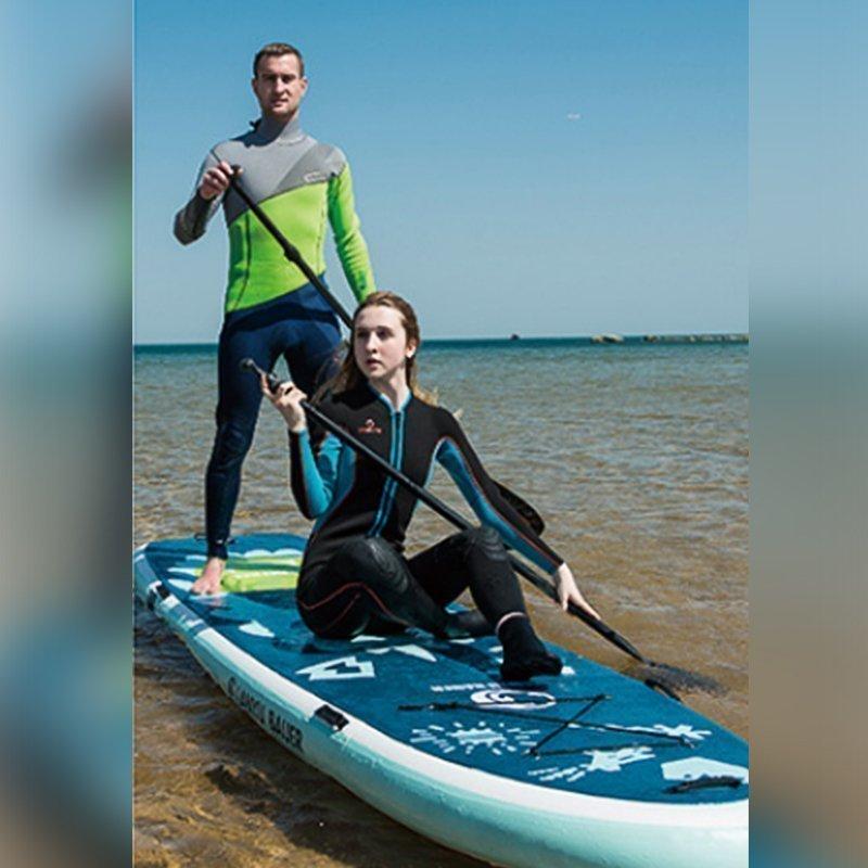 ロングボード SUP サップ スタンドアップパドルボード サーフボード インフレータ ファミリーボード 空気注入式 マリンスポーツ 成人用 LANYUBAUER 2人用 