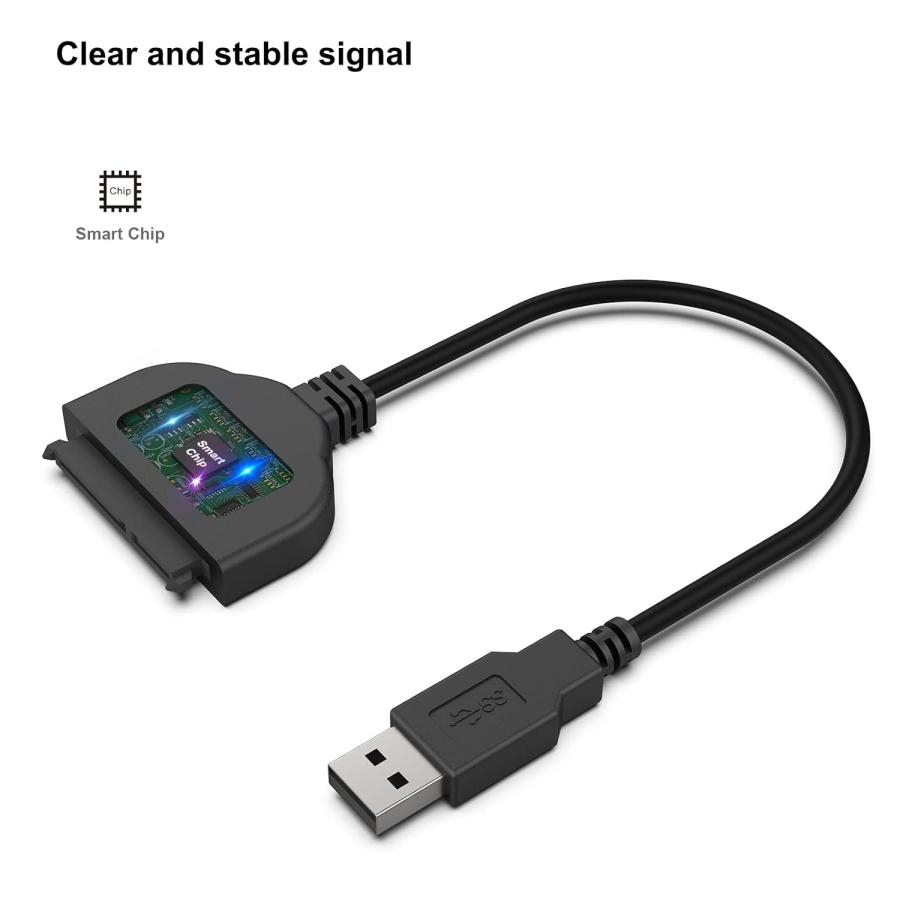 BENFEI SATA USB変換アダプター 2.5インチSSD /HDD用 SATA3 ケーブル コンバーター 5Gbps 高速 SATA USB3.0変換ケーブル 給電不要｜st-3｜04