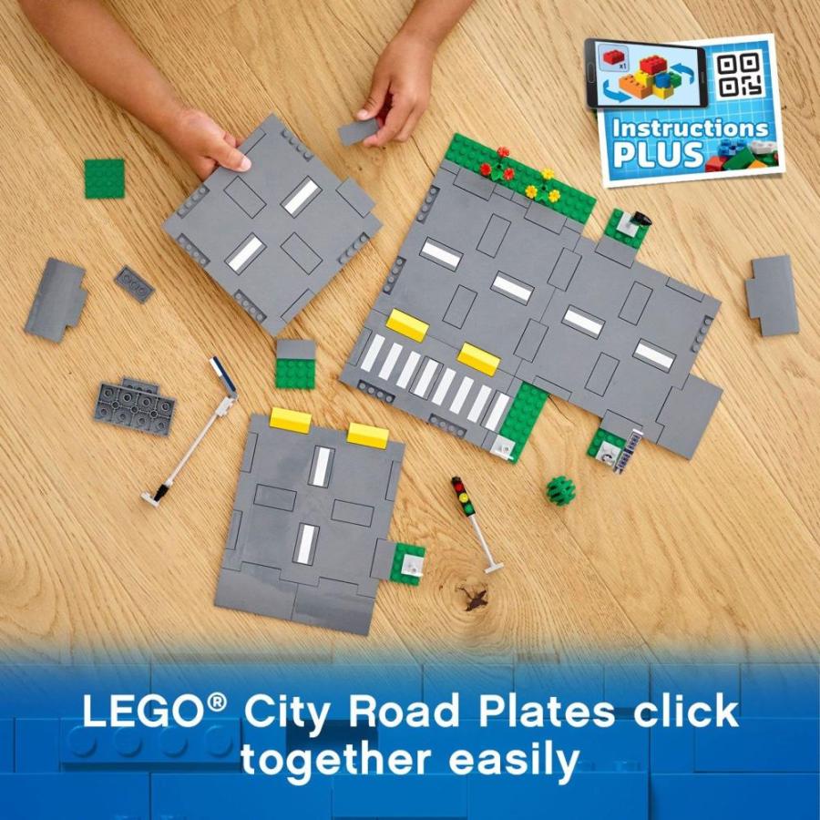 LEGO City Road Plates 60304 Building Kit; Cool Building Toy for Kids, New 2｜st-3｜05