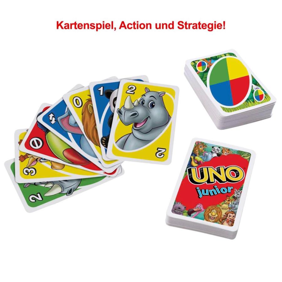 Mattel Games ?UNO Junior Card Game for Kids with Simple Rules, Levels of Pl｜st-3｜03