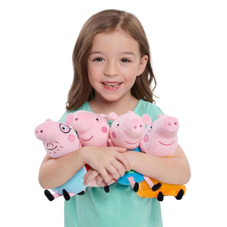 Peppa Pig Family ぬいぐるみ 小さなぬいぐるみ 4点セット 子供用おもちゃ 2歳以上 バスケット詰め物 小さなギフト｜st-3｜02