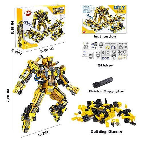 VATOS STEM Building Toys, 573 PCS Robot STEM Toys for 6 Year Old Boys 25ーin｜st-3｜05