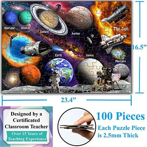Think2Master Solar System & Space Exploration 100 Pieces Jigsaw Puzzle Fun｜st-3｜02