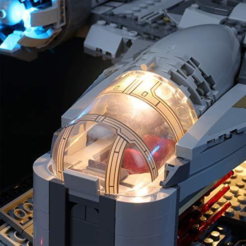 BRIKSMAX Led Lighting Kit for The Razor Crest ー Compatible with Lego 75292｜st-3｜06