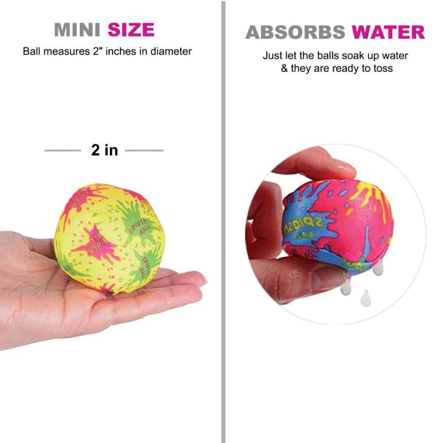 4E's Novelty Water Balls Bulk Mini Pack of 24 Pool and Beach Fun Accessory｜st-3｜08