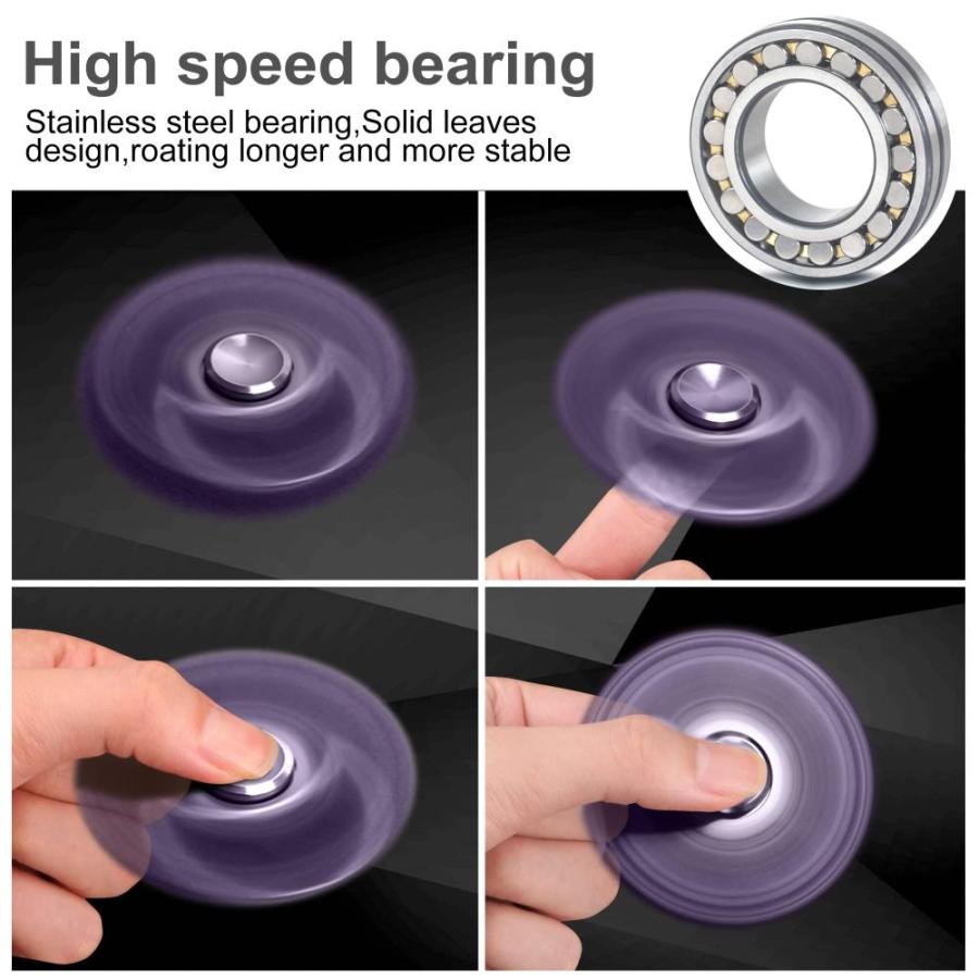ATESSON Fidget Spinner Toy, 4 to 10 min Spins, Ultra Durable Stainless Stee｜st-3｜04