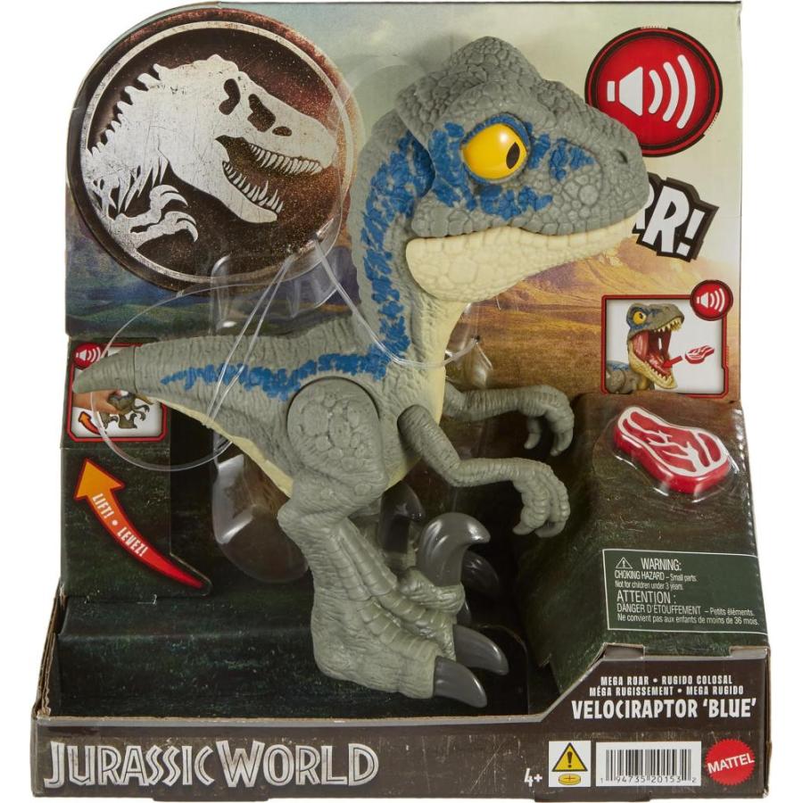 マテル ジュラシックワールド(JURASSIC WORLD) キック&モグモグ ベビー・ブルー 恐竜 おもちゃ 全長:約17.8cm 4才~ HVB4｜st-3｜06