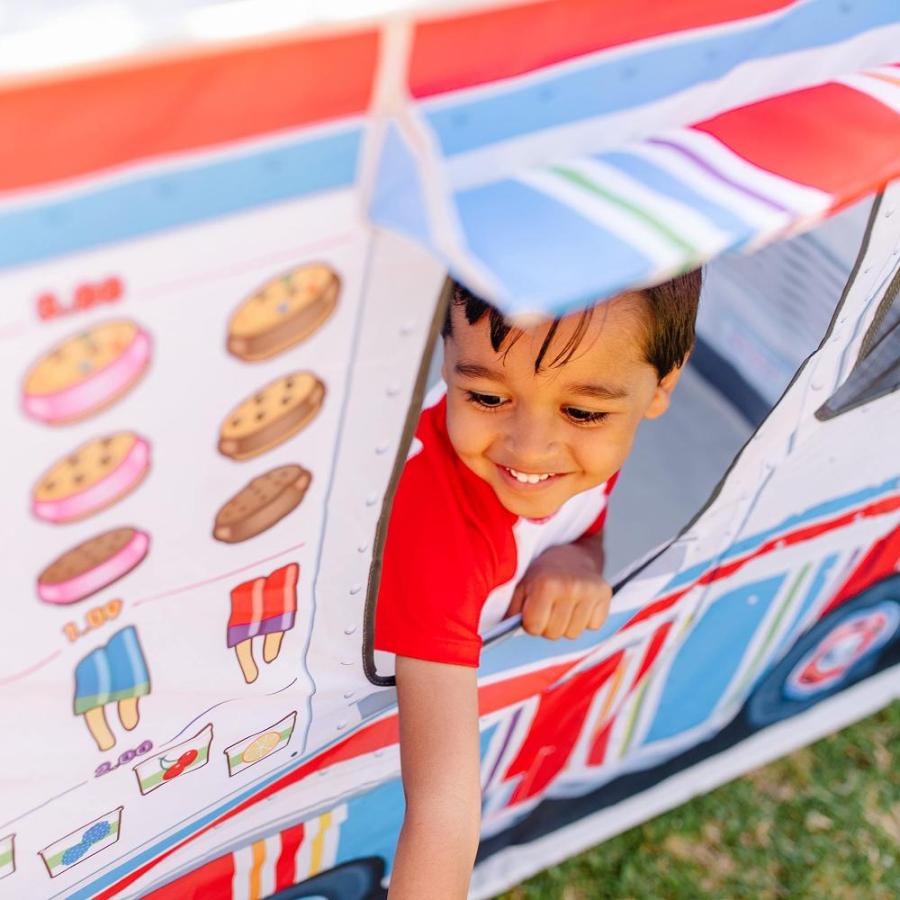 メリッサ&ダグ Melissa&DougFood Truck Play Tent Role Play Toy Food Truck Tent, Ice｜st-3｜07