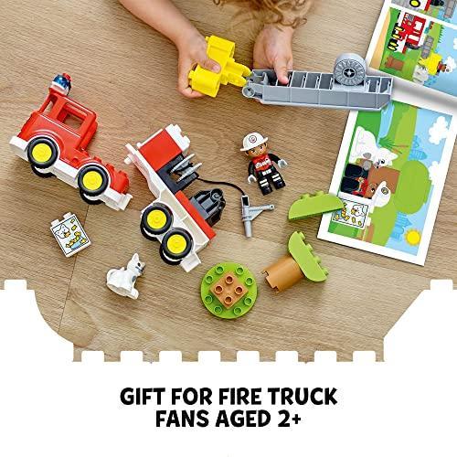 LEGO DUPLO Town Fire Truck 10969 Building Toy Set for Toddlers, Preschool B｜st-3｜06